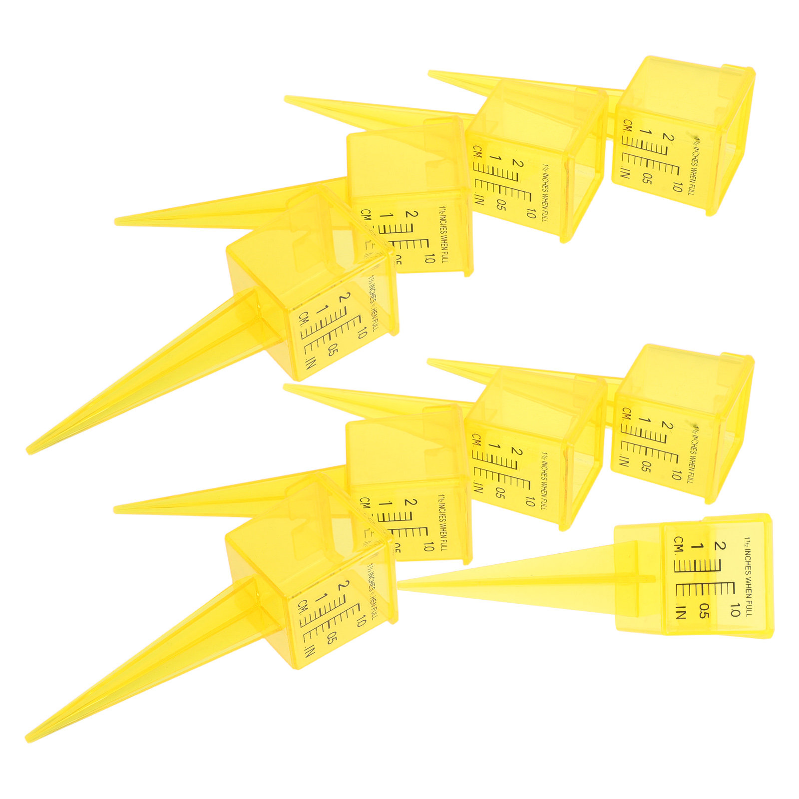 Gardening Tools Plastic - Pluviomètres d'extérieur en plastique de 1,5