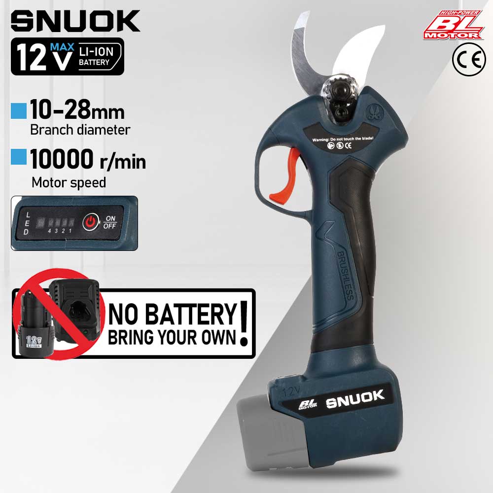 Gardening Tool Diy - SNUOK Cisailles électriques sans balais 12V