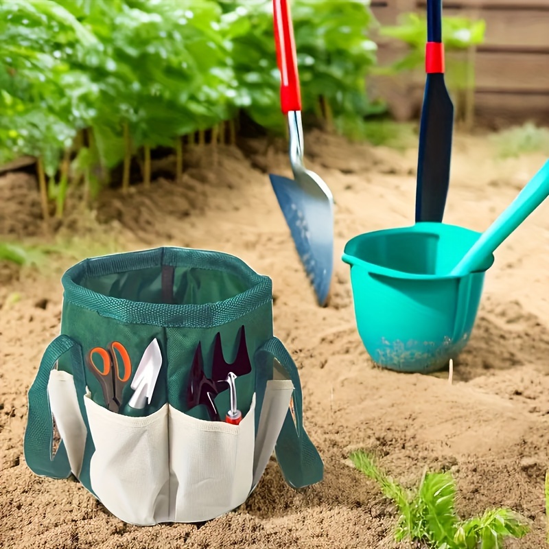 Gardening Tools Green - Sac à outils de jardin rond