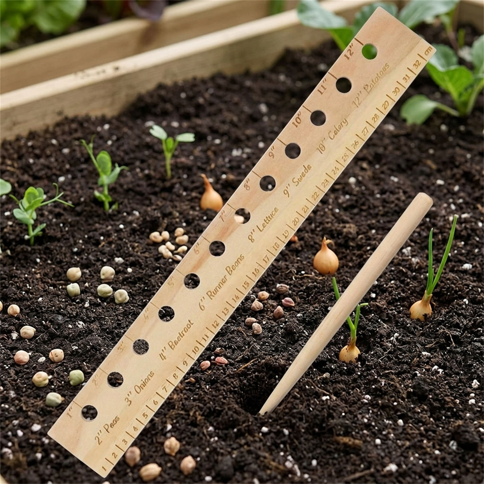 Règle de plantation en bois ma - Gardening Tools For Beginners avis et prix