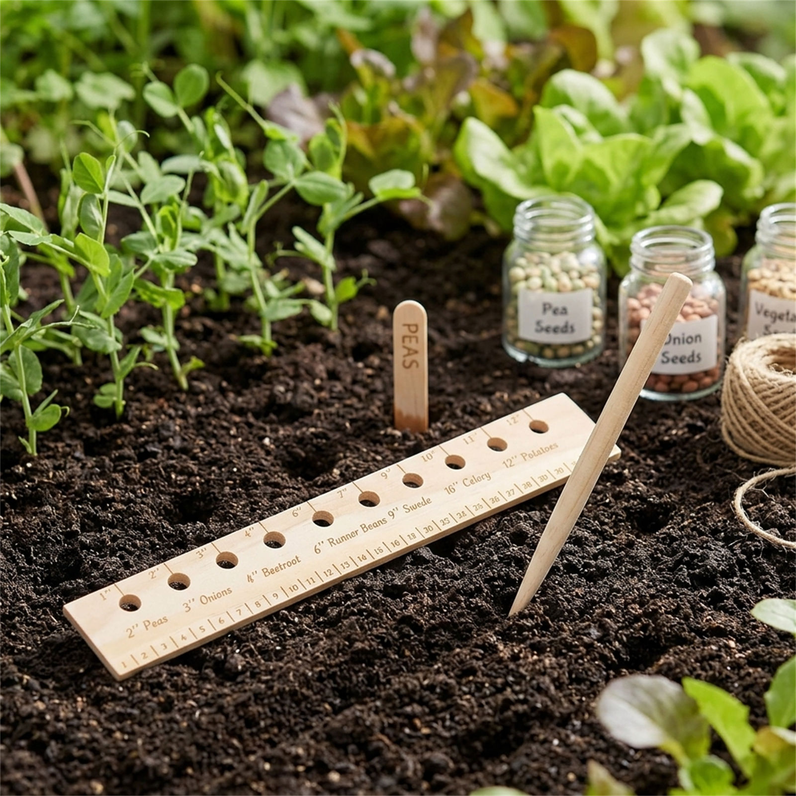 Règle de plantation en bois ma - Gardening Tools For Beginners avis et prix