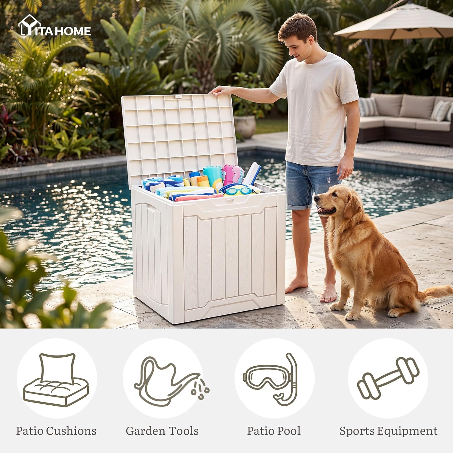Ensemble de 2 boîtes de rangem - Gardening Tools Box avis et prix
