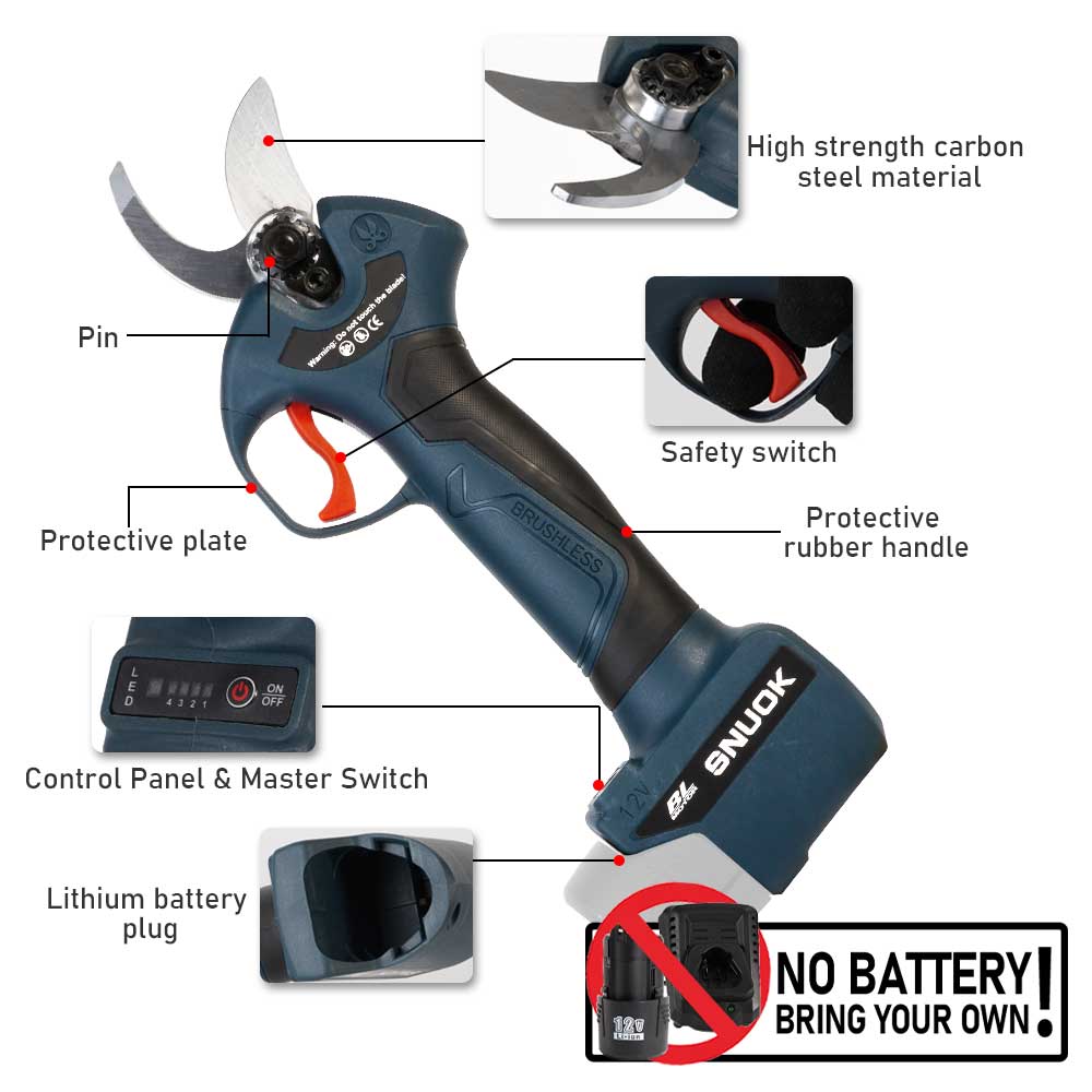 SNUOK Cisailles électriques sa - Gardening Tool Diy avis et prix