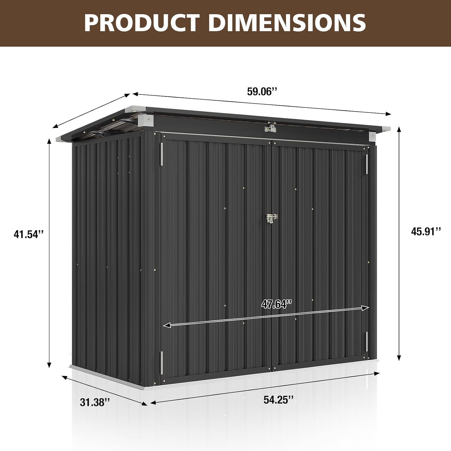Abri de rangement extérieur po - Gardening Tools Box avis et prix